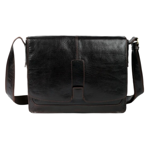 Сумка чоловіча шкіряна для документів Tony Bellucci T5057-886 темно-коричнева