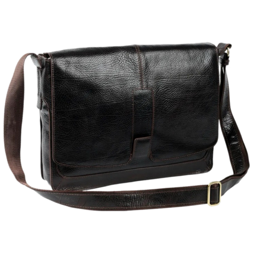 Сумка чоловіча шкіряна для документів Tony Bellucci T5057-886 темно-коричнева