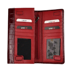 Гаманець жіночий шкіряний лакований Karya 1198-08 червоний