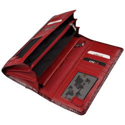 Гаманець жіночий шкіряний лакований Karya 1198-08 червоний