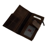 Портмоне чоловіче шкіряне - набук Karya 1207-31 темно-коричневе