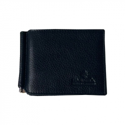 Гаманець-затискач для грошей чоловічий шкіряний Eminsa 1044 17-1 чорний​
