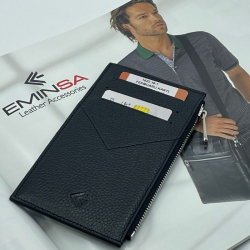 Гаманець картхолдер шкіряний Eminsa 1622 18-1 чорний