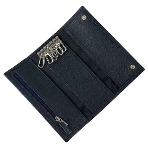 Ключниця шкіряна Eminsa 1503 18-19 темно-синя