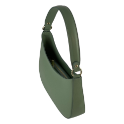 Сумка жіноча шкіряна Genuine Leather 854500025 м'ятна​