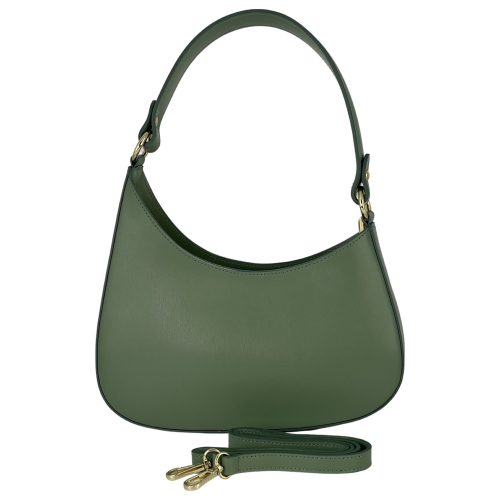 Сумка жіноча шкіряна Genuine Leather 854500025 м'ятна​