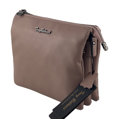 Сумка жіноча шкіряна Tony Bellucci 0077-13 пудра