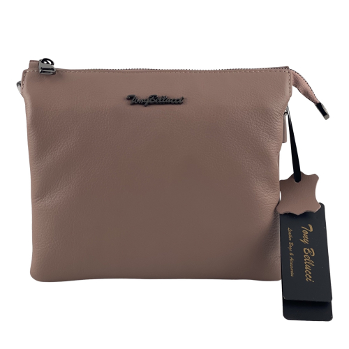 Сумка жіноча шкіряна Tony Bellucci 0077-13 пудра