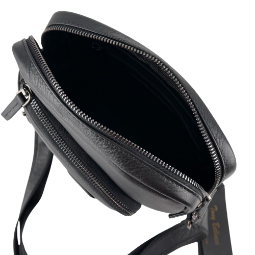 Сумка мужская кожаная Tony Bellucci T1437-1 черная