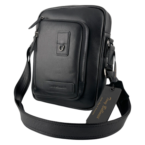 Сумка мужская кожаная Tony Bellucci T1437-1 черная