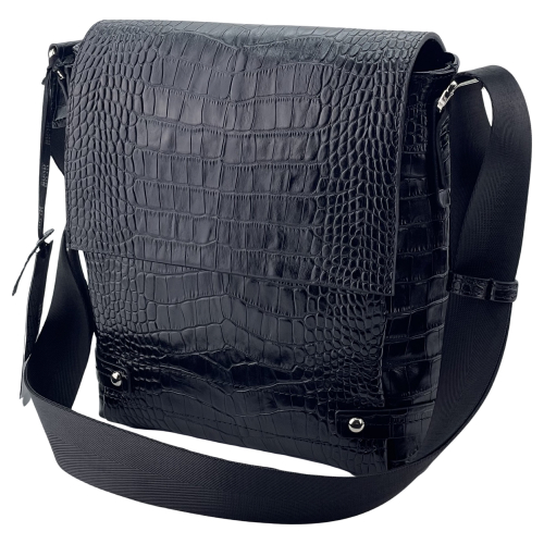 Сумка чоловіча шкіряна Bond Non 1317-356 чорна