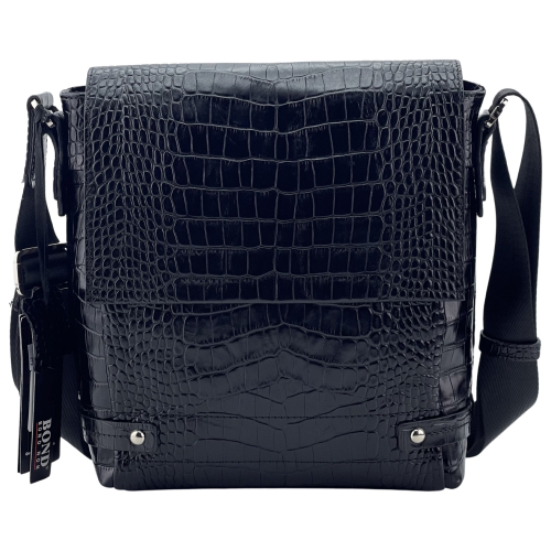 Сумка чоловіча шкіряна Bond Non 1317-356 чорна