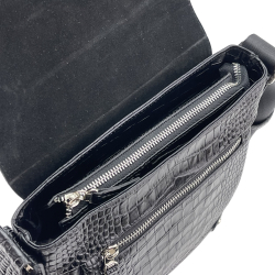 Сумка чоловіча шкіряна Bond Non 1317-356 чорна