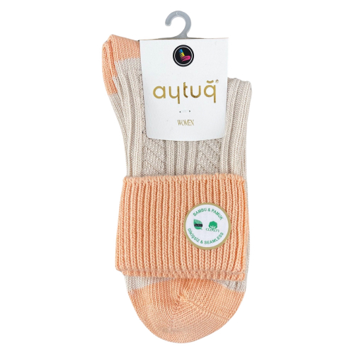 Шкарпетки жіночі Aytug 44429 Cotton високі бежеві Size 36-40