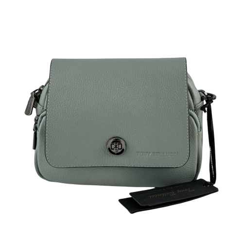 Сумка женская кожаная Tony Bellucci 0619-207 фисташковая