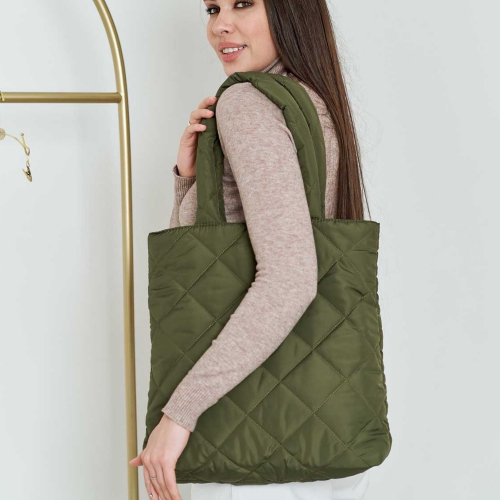 Сумка-шопер жіноча WeLassie 67258 Міла оливкова