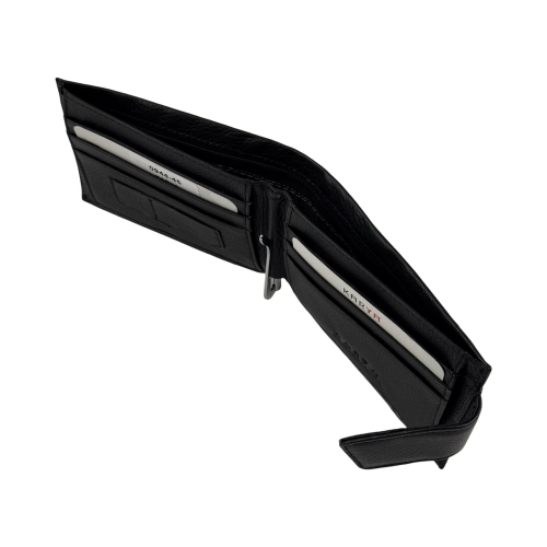 Кошелек-зажим для денег мужской кожаный Karya 0944-45 черный