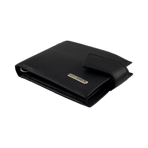 Кошелек-зажим для денег мужской кожаный Karya 0944-45 черный