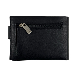 Гаманець-затискач для грошей чоловічий шкіряний Karya 0944-45 чорний