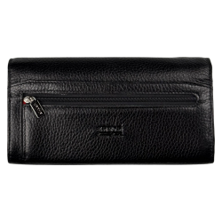 Гаманець жіночий шкіряний Karya 1198-45-46 чорний (всередині червоний)