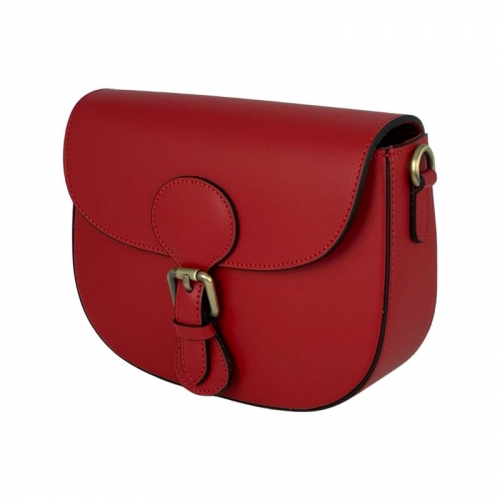 Сумка женская кожаная Genuine Leather 758252 красная