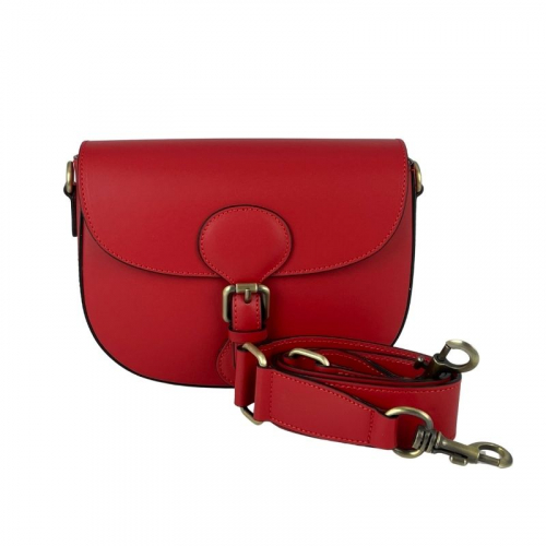 Сумка женская кожаная Genuine Leather 758252 красная