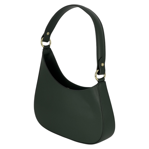 Сумка жіноча шкіряна Genuine Leather 854500025 темно-зелена