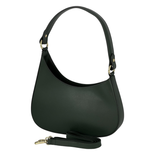 Сумка жіноча шкіряна Genuine Leather 854500025 темно-зелена