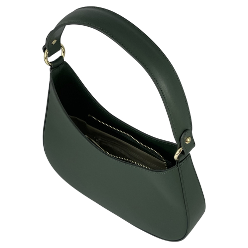 Сумка жіноча шкіряна Genuine Leather 854500025 темно-зелена