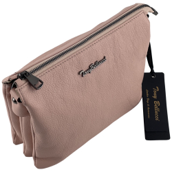 Сумка жіноча шкіряна Tony Bellucci 0077-202 світло-рожева