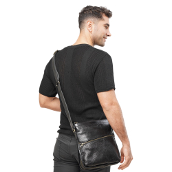 Сумка чоловіча шкіряна Tony Bellucci T5029-893 чорна