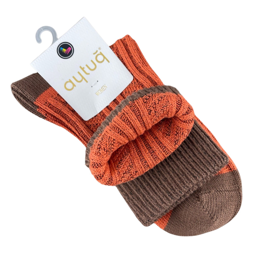 Шкарпетки жіночі Aytug 44429 Cotton високі оранжеві Size 36-40