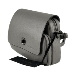 Сумка жіноча шкіряна Tony Bellucci 0619-1031 світло-сіра