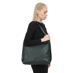 Сумка жіноча шкіряна Tony Bellucci 0342-1005 темно-зелена