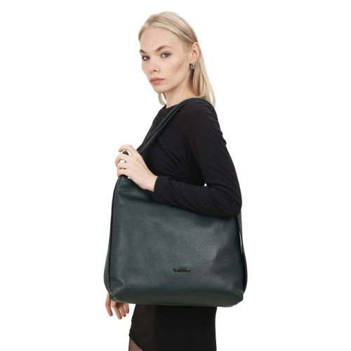 Сумка женская кожаная Tony Bellucci 0342-1005 темно-зеленая