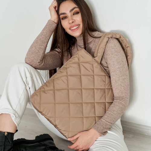 Сумка-шопер жіноча WeLassie 67259 Міла бежева