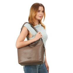 Сумка жіноча шкіряна Tony Bellucci 0721-213 світло-коричнева