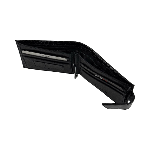 Кошелек-зажим для денег мужской кожаный Karya 0944-53 черный