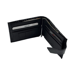 Кошелек-зажим для денег мужской кожаный Karya 0944-53 черный