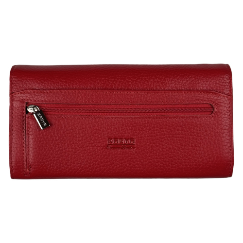 Кошелек женский кожаный Karya 1198-46-45 красный (внутри черный)