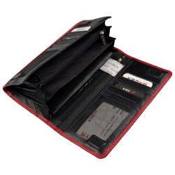 Гаманець жіночий шкіряний Karya 1198-46-45 червоний (всередині чорний)