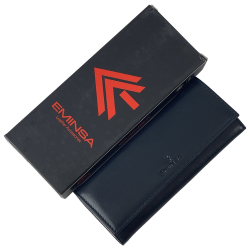 Ключниця шкіряна Eminsa 1503 19-19 темно-синя