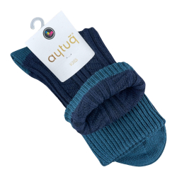 Шкарпетки жіночі Aytug 44429 Cotton високі темно-сині Size 36-40