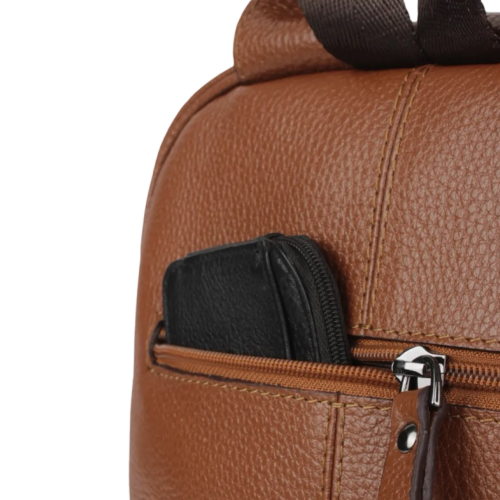 Рюкзак жіночий шкіряний Tony Bellucci 0061-285 світло-коричневий