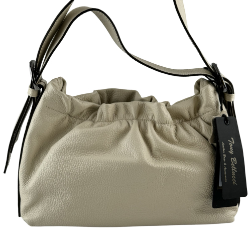 Сумка жіноча шкіряна Tony Bellucci 0874-201 молочна