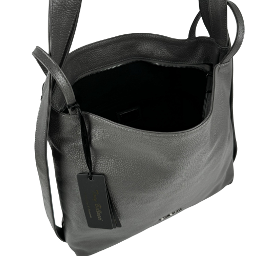 Сумка жіноча шкіряна Tony Bellucci 0342-1032 сіра