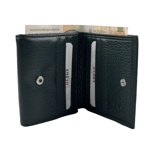 Кошелек женский кожаный Karya 1203-030 темно-зеленый