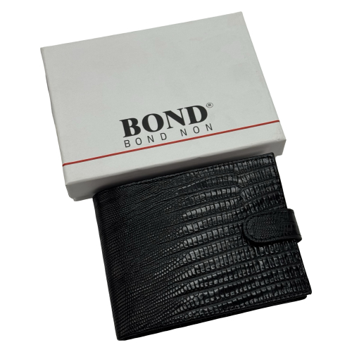 Гаманець чоловічий шкіряний Bond Non 523-902 чорний
