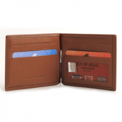 Кошелек-зажим для денег мужской кожаный Eminsa 1068 12-2
