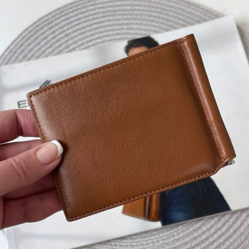 Кошелек-зажим для денег мужской кожаный Eminsa 1068 12-2